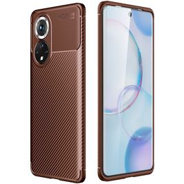 Mobigear Racing HONOR 50 Hülle Flexibles TPU Backcover - Braun