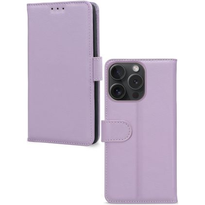 Mobilize Premium Gelly Wallet iPhone 15 Pro Klapphülle Portemonnaie - Lila