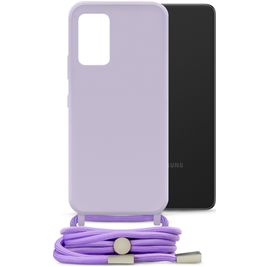Mobilize Lanyard Gelly Samsung Galaxy A53 Flexibles TPU Handykette - Pastel Purple