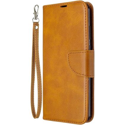 Mobigear Excellent Huawei Y6p Hülle Klapphülle Geldbörse - Cognac