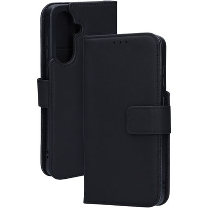 Mobiparts Samsung Galaxy A56 Echtleder Klapphülle Portemonnaie - Schwarz
