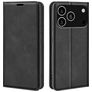 Mobigear Retro Slim iPhone 18 Pro Max Hülle Klapphülle Geldbörse - Schwarz