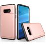 Mobigear Card Samsung Galaxy S10e Hardcase Backcover Shockproof mit Kartenfach - Roségold