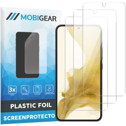 Mobigear Samsung Galaxy S22 Plus Displayschutz Schutzfolie - Hüllenfreundlich (3er Pack)