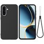 Mobigear Rubber Touch Samsung Galaxy A37 Silikon Hülle Backcover - Schwarz