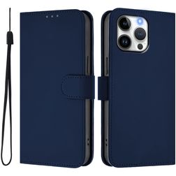 Mobigear Urban Wallet iPhone 16 Pro Max Hülle Klapphülle Geldbörse - Marineblau