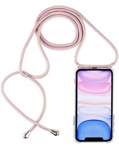 Mobigear Lanyard Transparent TPU Rose Gold Case Apple iPhone 11