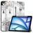 Mobigear Tri-Fold iPad Air 13 Zoll (2026) Hülle Klapphülle + Stifthalter - Eiffel Tower