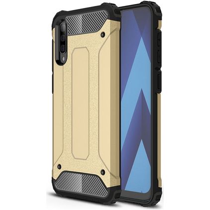 Mobigear Outdoor Samsung Galaxy A50 Hülle Hardcase Backcover Stoßfest - Gold