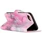 Mobigear Marble iPhone SE (2020) Hülle Klapphülle Geldbörse - Pink