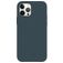 Valenta Snap Luxe iPhone 12 Pro Max Hülle Echtes Leder Backcover - Blau