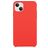 Mobigear Rubber Touch iPhone 15 Plus Silikon Hülle Backcover - Rot
