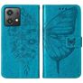 Mobigear Butterfly Motorola Moto G84 Hülle Klapphülle Geldbörse - Blau
