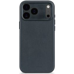 Decoded iPhone 17 Pro Max Hülle Echtes Leder Backcover Stoßfest - Navy Shadow