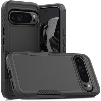 Mobigear Heavy Armor Google Pixel 9 Pro XL Hardcase Backcover Shockproof - Schwarz