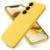 Mobigear Rubber Touch Samsung Galaxy S24 FE Silikon Hülle Backcover - Gelb