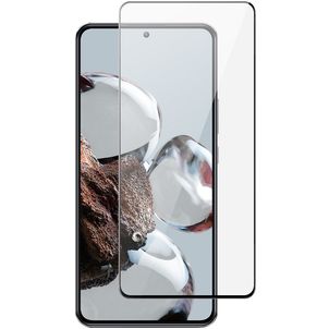 Mobigear Premium Xiaomi 12T Panzerglas Gehärtetes Glas Displayschutz - Hüllenfreundlich - Schwarz