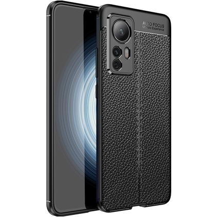 Mobigear Luxury Xiaomi 12T TPU (flexibel) Backcover - Schwarz