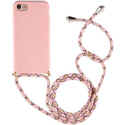 Mobigear Lanyard iPhone 8 Flexibles TPU Handykette - Pink