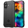 Mobigear Rugged Shield iPhone 17 Hülle Flexibles TPU Backcover Stoßfest - Schwarz
