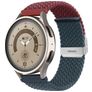 Mobigear Braided Dual Nylon Smartwatch Armband Klappschließe - 20-mm-Universalanschluss - Blau / Rot