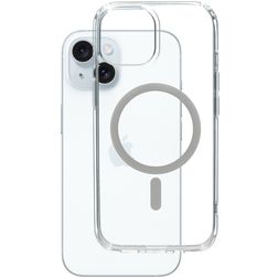 Mobiparts Hardcover Transparent iPhone 15 MagSafe Hardcase Backcover - Transparent