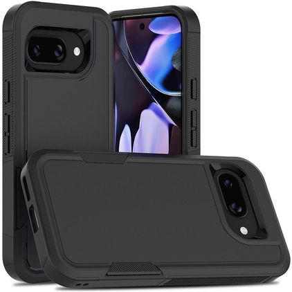 Mobigear Heavy Armor Google Pixel 9a Hülle Hardcase Backcover Stoßfest - Schwarz