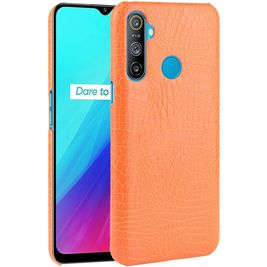 Mobigear Croco Realme C3 Hülle Hardcase Backcover - Orange