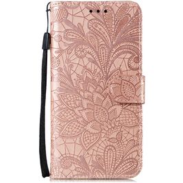 Mobigear Flower Wallet Case Rose Gold Huawei P40