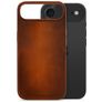 Mobilize Premium iPhone Air MagSafe Hülle Echtes Leder Backcover - Burned Cognac