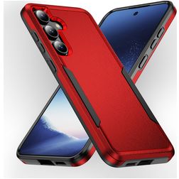 Mobigear Heavy Armor Samsung Galaxy S24 Hülle Hardcase Backcover Stoßfest - Rot