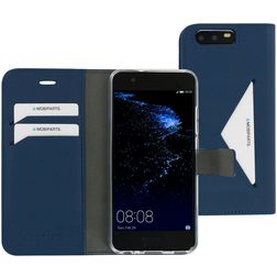 Mobiparts Classic Wallet Huawei P10 Hülle Klapphülle Geldbörse - Blau