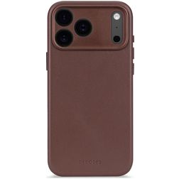 Decoded iPhone 17 Pro Max Hülle Echtes Leder Backcover Stoßfest - Dark Ruby