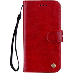Mobigear Wallet Samsung Galaxy A70 Hülle Klapphülle Geldbörse - Rot
