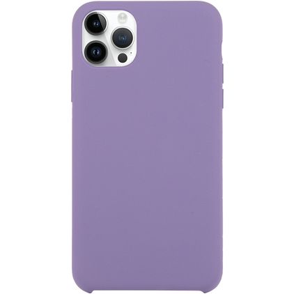 Mobigear Rubber Touch iPhone 15 Pro Silikon Hülle Backcover - Lila