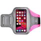 Mobigear Easy Fit Handyhalterung Joggen Samsung Galaxy J3 (2017) Sporthülle Neopren Sportarmband - Pink