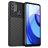 Mobigear Groove Motorola Moto E30 Hülle Flexibles TPU Backcover - Schwarz