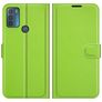 Mobigear Classic Motorola Moto G50 Hülle Klapphülle Geldbörse - Grün