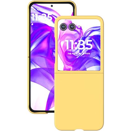 Mobigear Colors Motorola Razr 50 Ultra Hülle Hardcase Backcover - Gelb