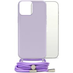 Mobilize Lanyard Gelly iPhone 13 Flexibles TPU Handykette - Pastel Purple