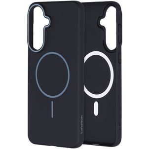 Mobiparts Slim Line Samsung Galaxy A37 MagSafe Hardcase Backcover - Schwarz