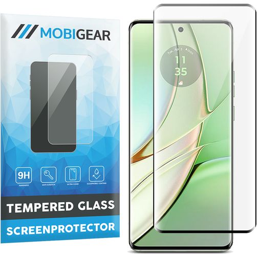 Mobigear Premium Motorola Edge 40 Panzerglas Displayschutz - Hüllenfreundlich - Schwarz