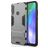 Mobigear Armor Stand Huawei Y6p Hülle Hardcase Backcover Stoßfest mit Ständer - Grau