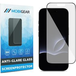 Mobigear Premium iPhone 17 Pro Max Panzerglas Gehärtetes Glas Displayschutz Anti-Glare - Hüllenfreundlich - Schwarz