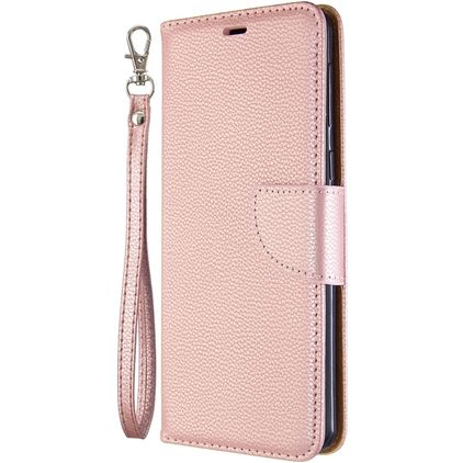Mobigear Excellent Samsung Galaxy A21 Hülle Klapphülle Geldbörse - Roségold
