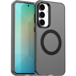 Mobigear Shockproof Samsung Galaxy S25 FE MagSafe Hülle Hardcase Backcover - Schwarz