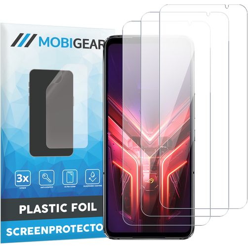 Mobigear ASUS ROG Phone 6 Pro Displayschutz Schutzfolie - Hüllenfreundlich (3er Pack)
