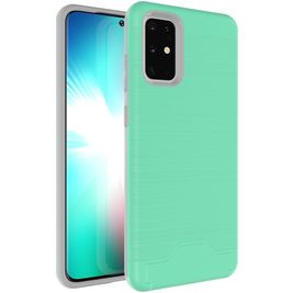 Mobigear Antislip Samsung Galaxy S20 Ultra Hülle Hardcase Backcover Stoßfest - Türkis