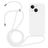Mobigear Lanyard iPhone 14 Plus Silikon Handykette - Weiß