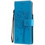 Mobigear Tree Samsung Galaxy S21 Hülle Klapphülle Geldbörse - Blau